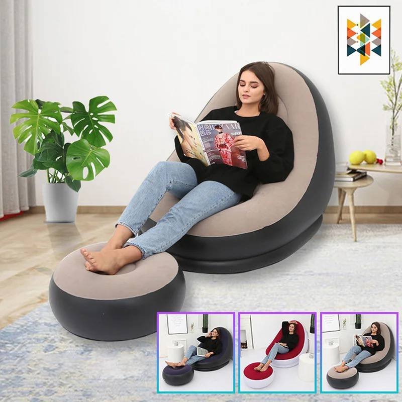 INDOOR AND OUTDOOR INFLATABLE SOFA/COUCH WITH MANUAL PUMP