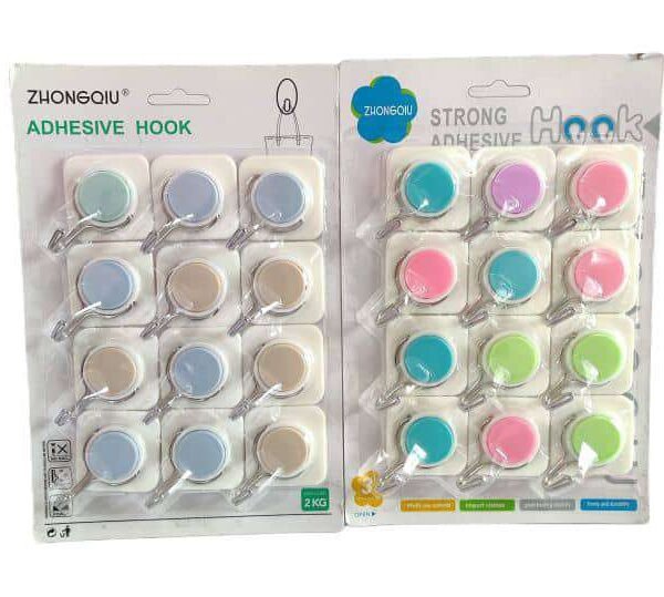 12PCS STRONG ADHESIVE WALLHOOK