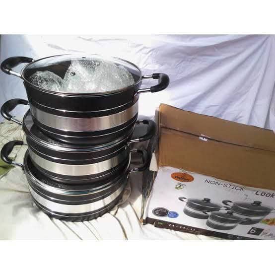 HF-601 6pcs Set of Nonstick Pots.