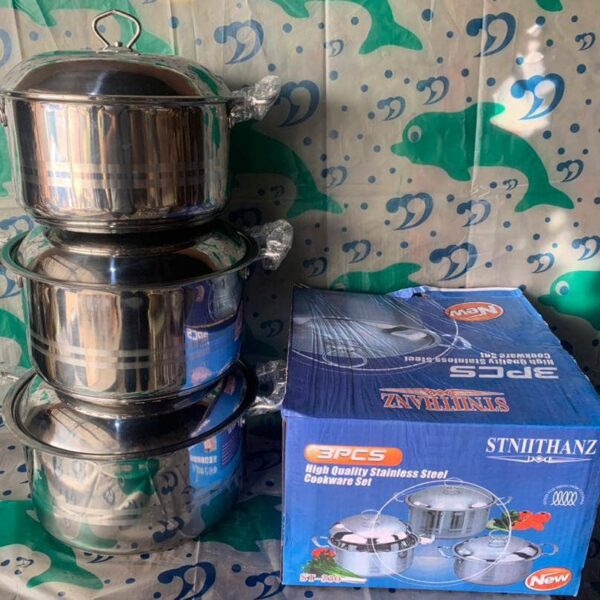 3pcs quality stainless cooking set